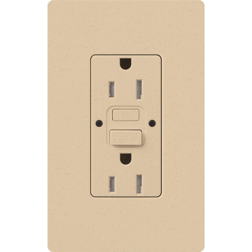 Lutron Claro Self-Testing Receptacle - 20 Amp - Desert Stone