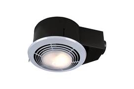 Nutone Bathroom Fan, 110 CFM QuietTest Series with Heater & Light - for 4" Duct