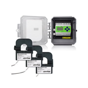 Leviton Electric Submeter, VerifEye Series 4100 Outdoor Nema Enclosure Modbus Meter Kit - 100 Amps