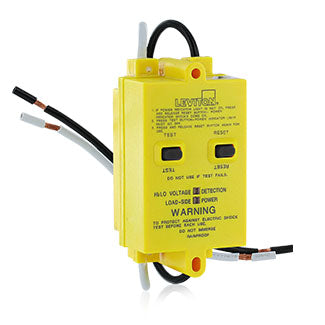 Leviton GFCI Outlet, Panel Mount Receptacle, Automatic Reset, 20A, 120V