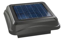 Broan Ventilation, 28W 537 Max CFM Solar Powered Curb Mount Attic Ventilator - Weathered Wood