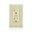 Leviton GFCI Outlet, 15A Smartlock Pro Self-Test Slim GFCI Receptacle w/Audible Trip Alert, 10-Pack - Light Almond