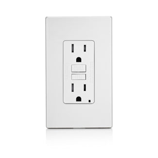 Leviton GFCI Outlet, 15A 125V Self-test Smartlock Pro GFCI Receptacle, Tamper-Resistant, 10 Pack - White
