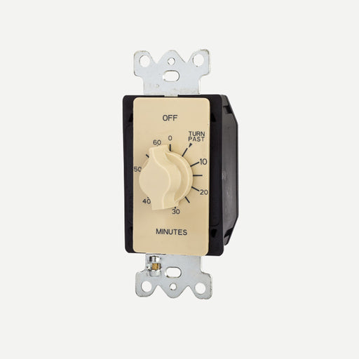 NSI Tork A560M Light Timer, 125-277V SPDT, 60-Minute Spring Wound Twist - Ivory