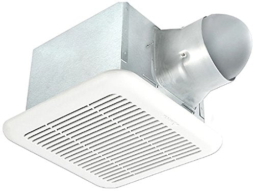 Delta Breez SIG80-110MH SignatureSeries Bathroom Fan, 6" Duct, 0.3 Sones - 80/110 CFM - Motion/Humidity Sensor