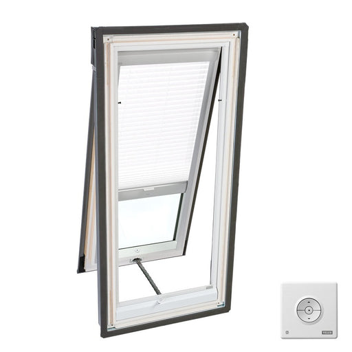 VELUX Skylight Blind, 27.2" W x 51.6" H Solar-Powered Light Filtering for VS, VSE, VSS Models - White