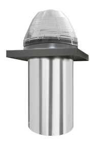 VELUX Sun Tunnel, 22" Commercial Tubular Acrylic Dome Fresnel Drop Ceiling Energy Efficient w/Curb Mount Flashing & Rigid Tunnel