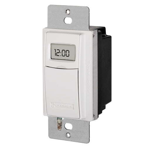Intermatic Timer, 7-Day Heavy Duty Self-Adjusting Digital Wall Switch Timer - White
